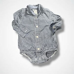 4/$20 Checkered Long Sleeve Baby Bgosh Onesie